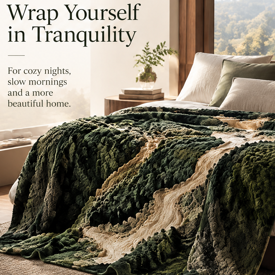 FLORAZN Breathable Jacquard Throw