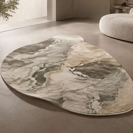 FLORAZN Sculptural Natural Area Rug