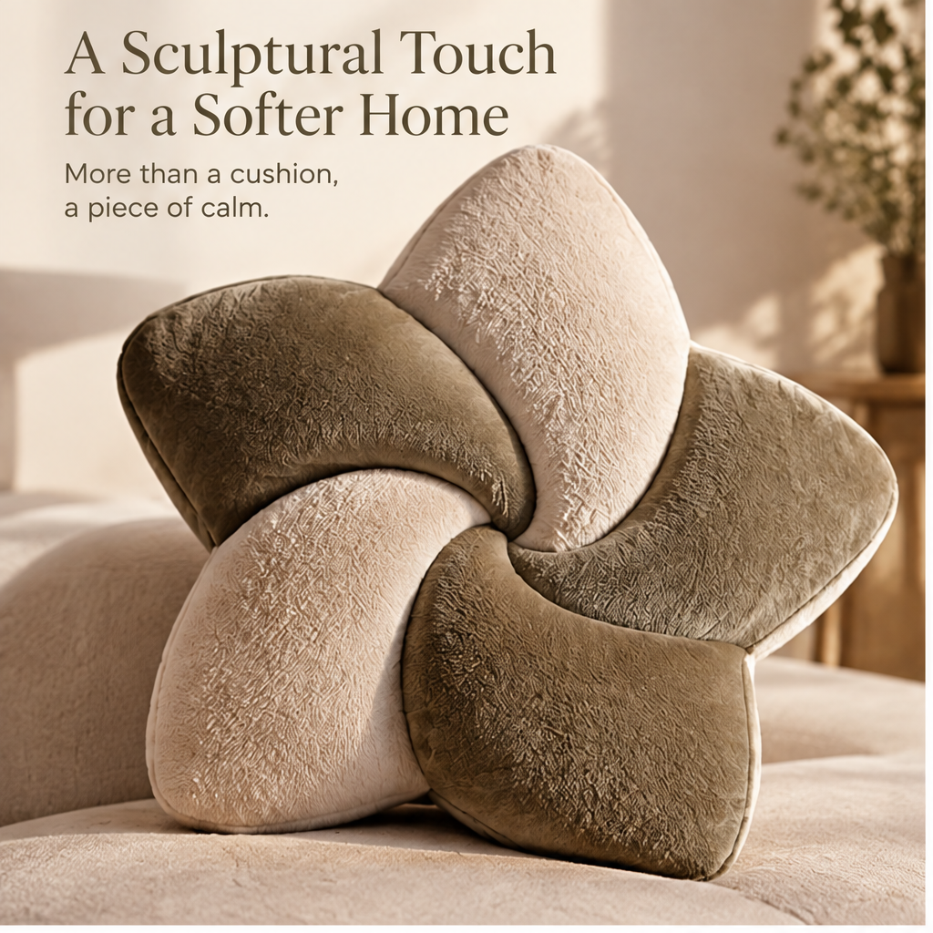 FLORAZN Premium Sculptural Throw Pillow