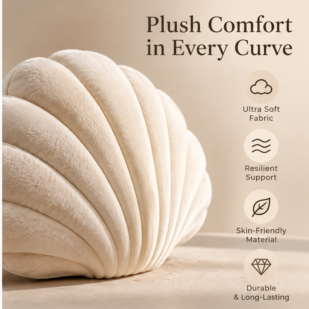 FLORAZN Soft Plush Flower Throw Pillow