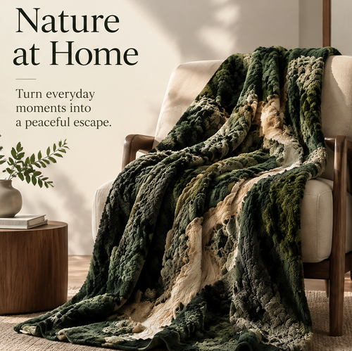 FLORAZN Breathable Jacquard Throw