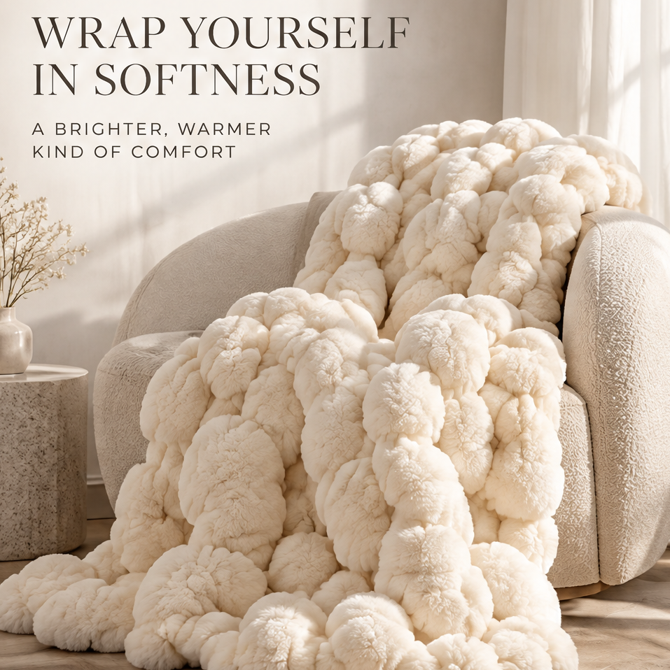 FLORAZN Ultra-Soft Faux Fur Throw