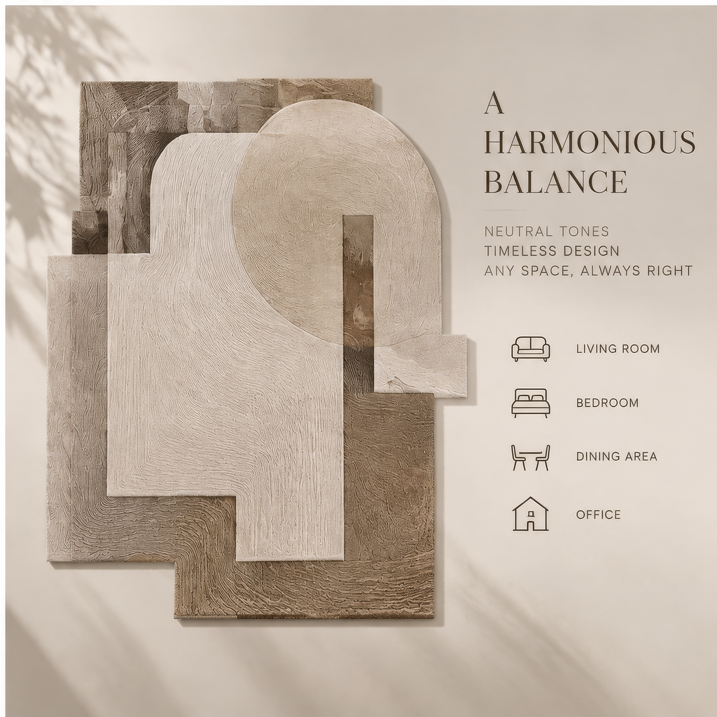 FLORAZN Modern Geometric Art Area Rug