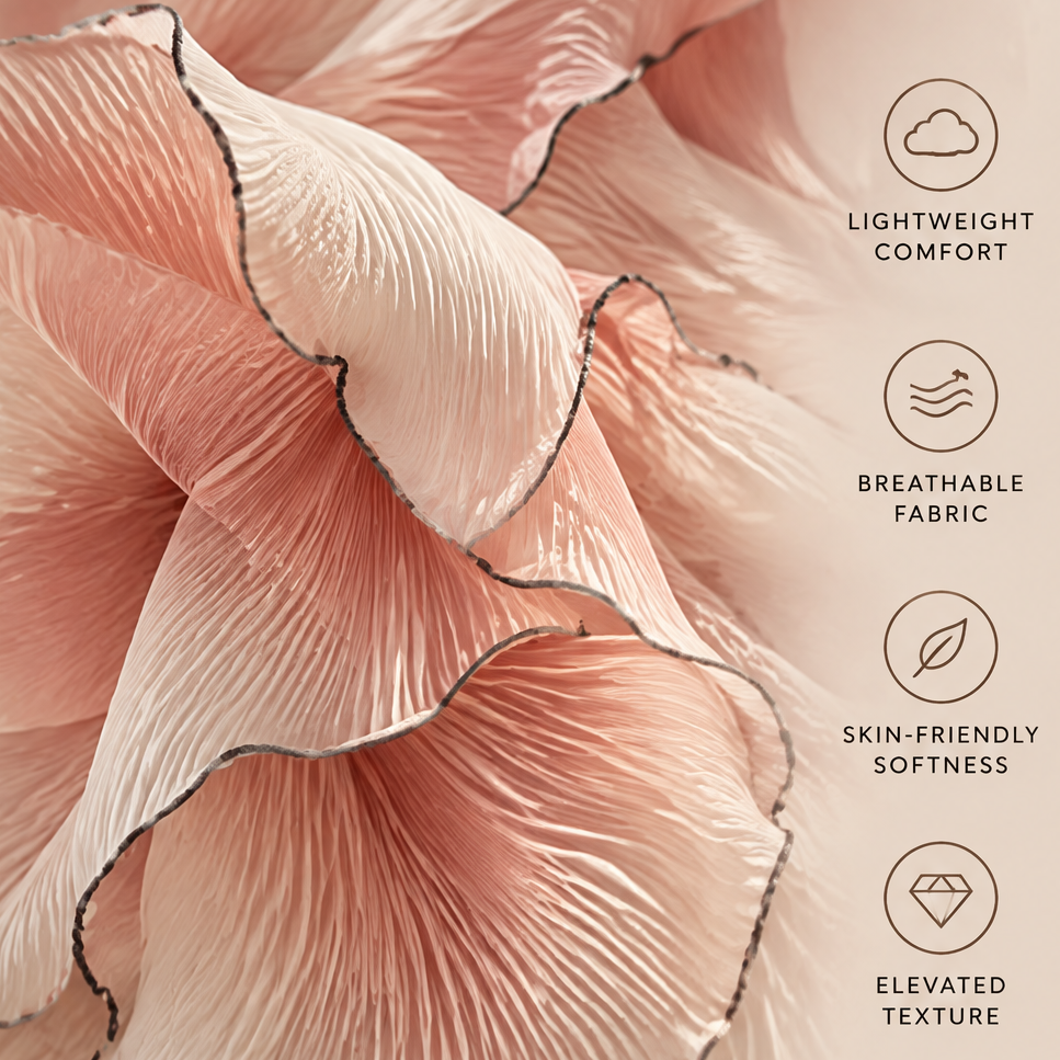 FLORAZN Lightweight Pleated Throw Blanket