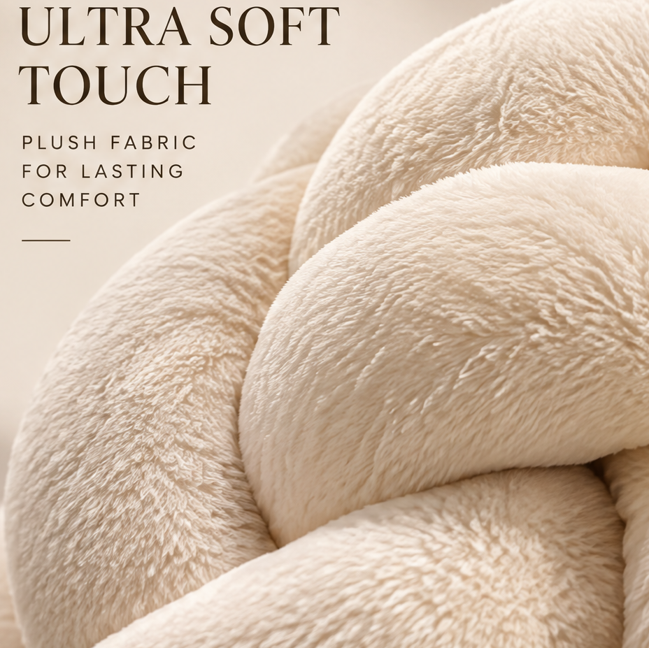 FLORAZN Ultra Soft Sculptural Knot Pillow