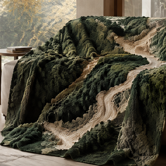 FLORAZN Breathable Jacquard Throw