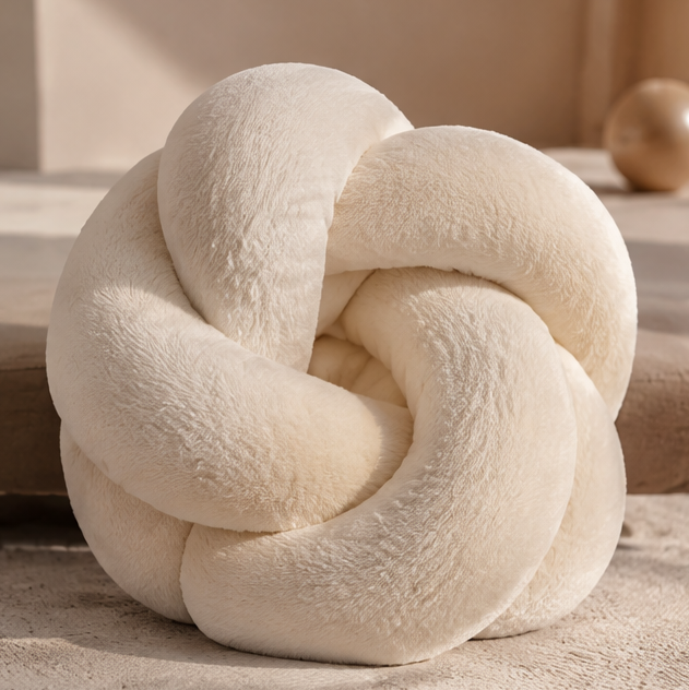 FLORAZN Ultra Soft Sculptural Knot Pillow