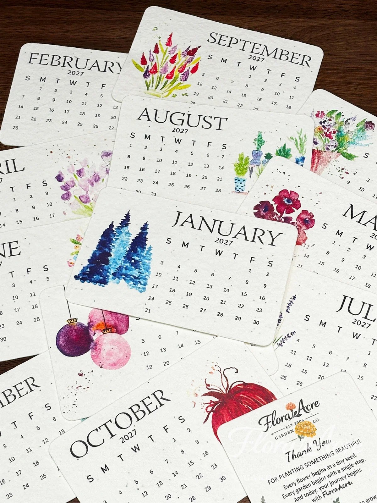 🌱 2027 Plantable Seed Calendar🍈 – A year of beauty, new life on every page! 🌸🎁
