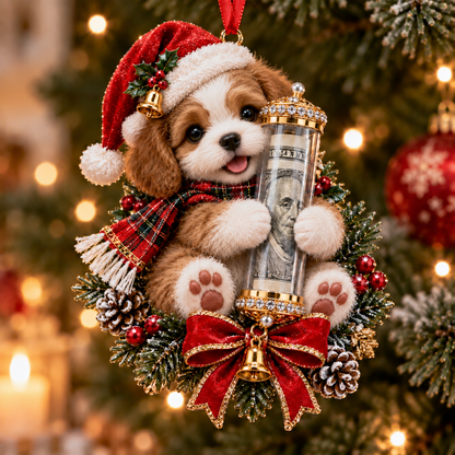 🎁Christmas Cute Animal Cash Gift Ornament 🍈– Holiday Tree Decoration🎄💵