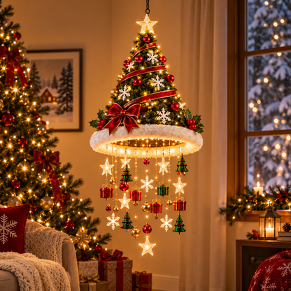 ✨ Magical Christmas Chandelier – Warm Festive Glow for Your Home
