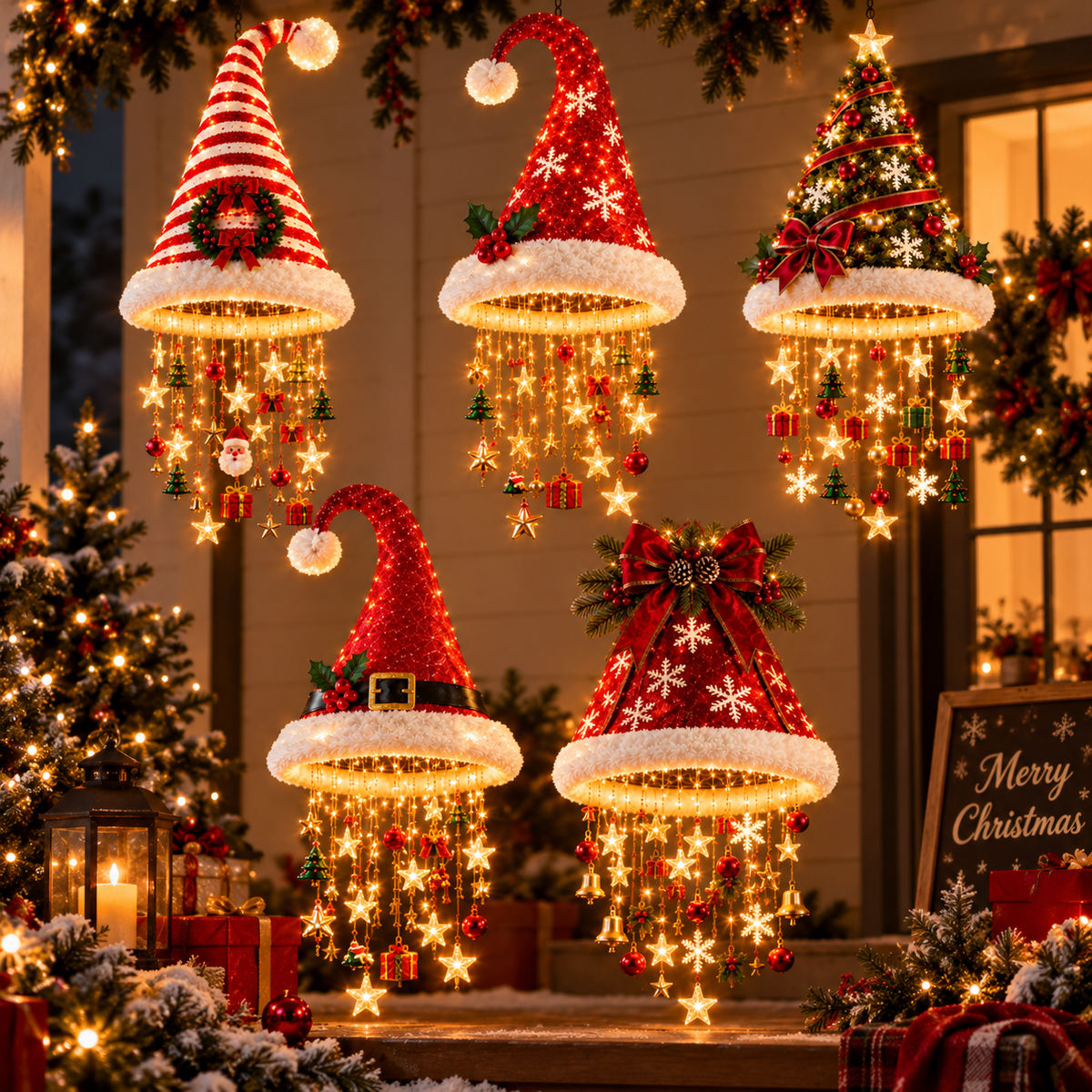 ✨ Magical Christmas Chandelier – Warm Festive Glow for Your Home