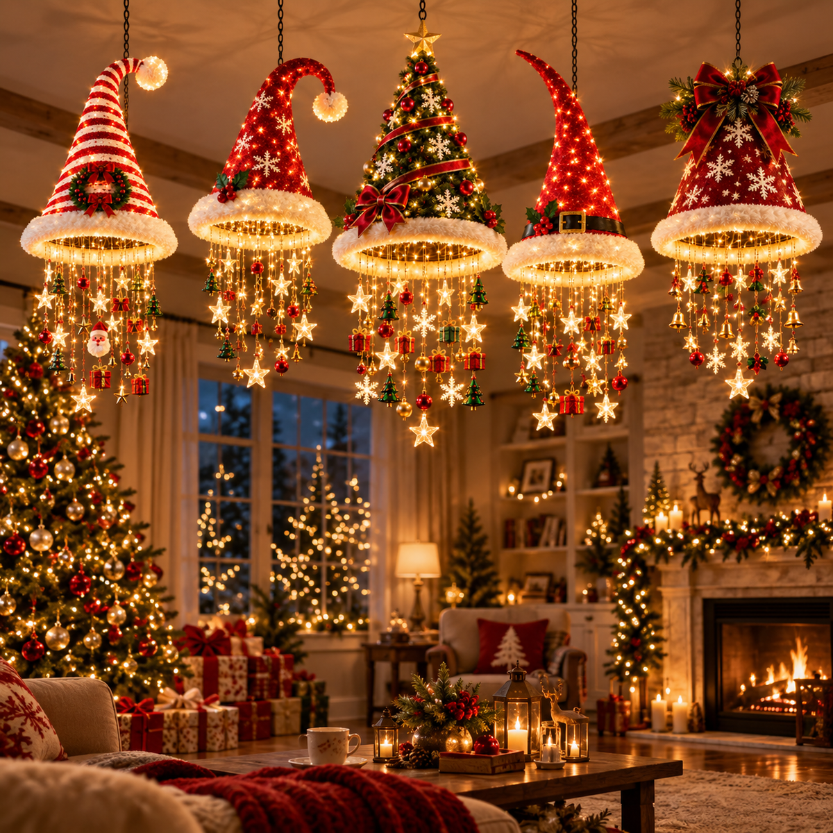 ✨ Magical Christmas Chandelier – Warm Festive Glow for Your Home
