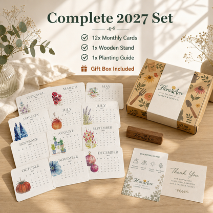 🌱 2027 Plantable Seed Calendar🍈 – A year of beauty, new life on every page! 🌸🎁