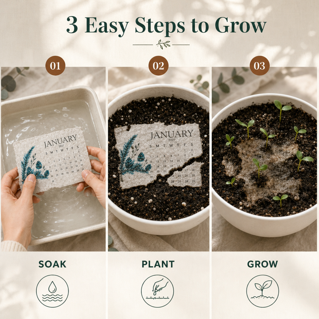 🌱 2027 Plantable Seed Calendar🍈 – A year of beauty, new life on every page! 🌸🎁