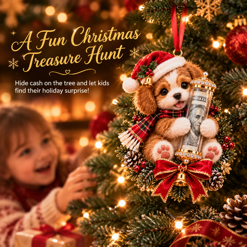 🎁Christmas Cute Animal Cash Gift Ornament 🍈– Holiday Tree Decoration🎄💵