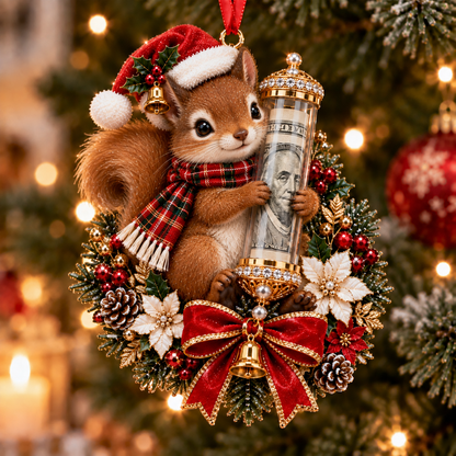 🎁Christmas Cute Animal Cash Gift Ornament 🍈– Holiday Tree Decoration🎄💵
